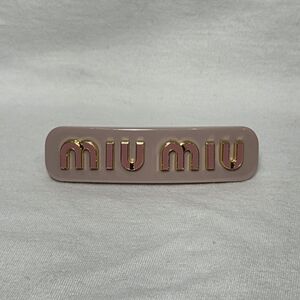 Miu Miu Pink and Gold Hair Clip